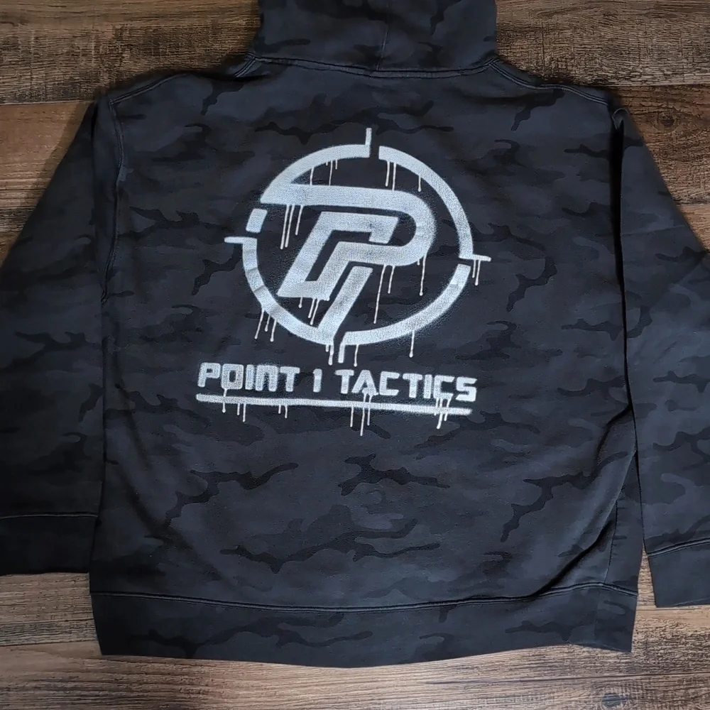 Howitzer Point 1 Tactics Grey Camo Hoodie Size XL